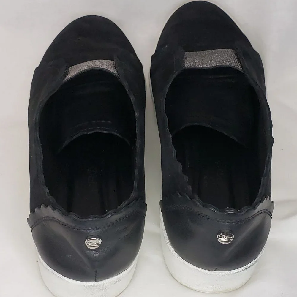 Black Leather Cole Haan size 8 slip on sneaker